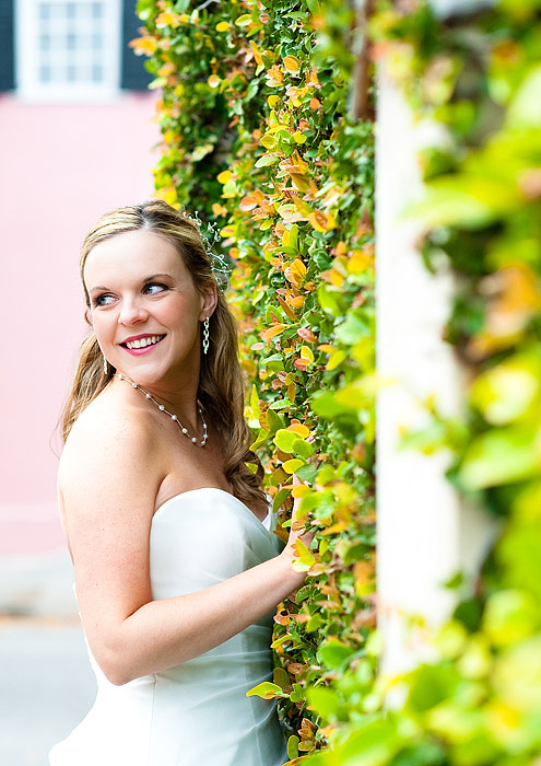 the portrait of the bride in charleston, sc