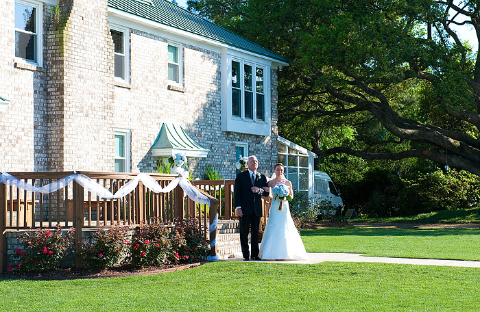 Wedding ceremony at The Island House, Johns Island, Charleston SC